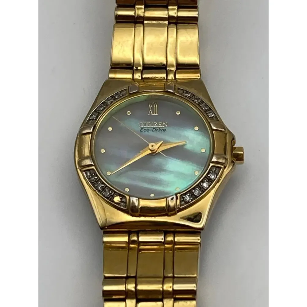 Citizen Eco-Drive MOP E030-H29751 Dress Watch 25mm - WR Wrist 5.75